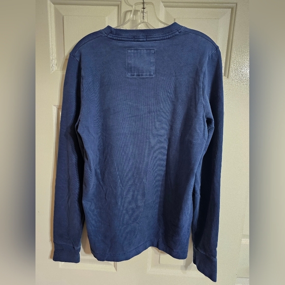 Vintage Abercrombie & Fitch Blue Pullover Men Medium Muscle Blue Preppy Classic - Picture 3 of 6